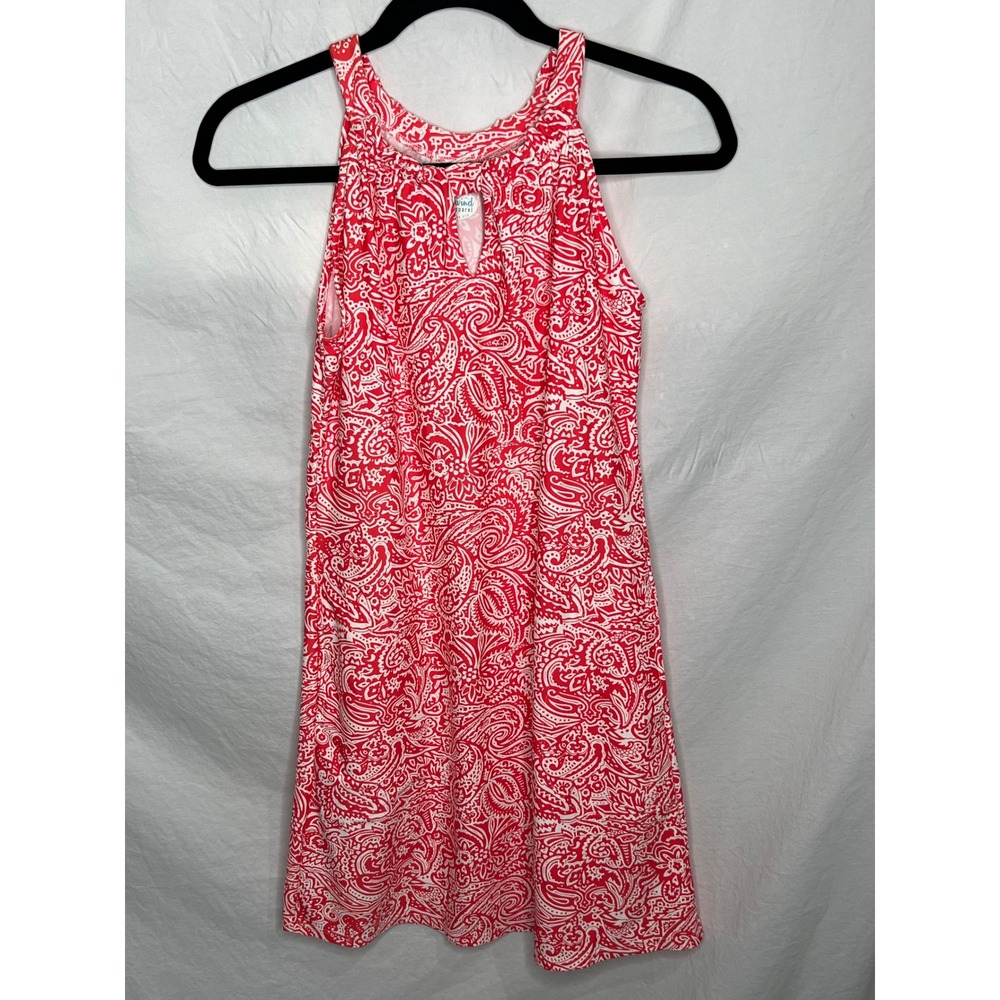 Southwind Apparel UPF 50 Athletic Dress Sleeveless Coral Paisley Pockets Size XS